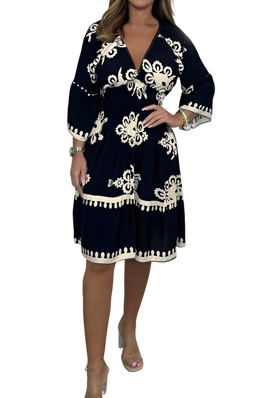 Mila - Flattering Knee Length Dress
