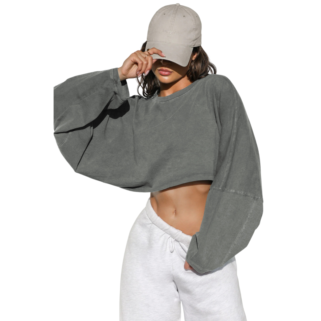 SKYE™ | Sweat-shirt court décontracté pour femme