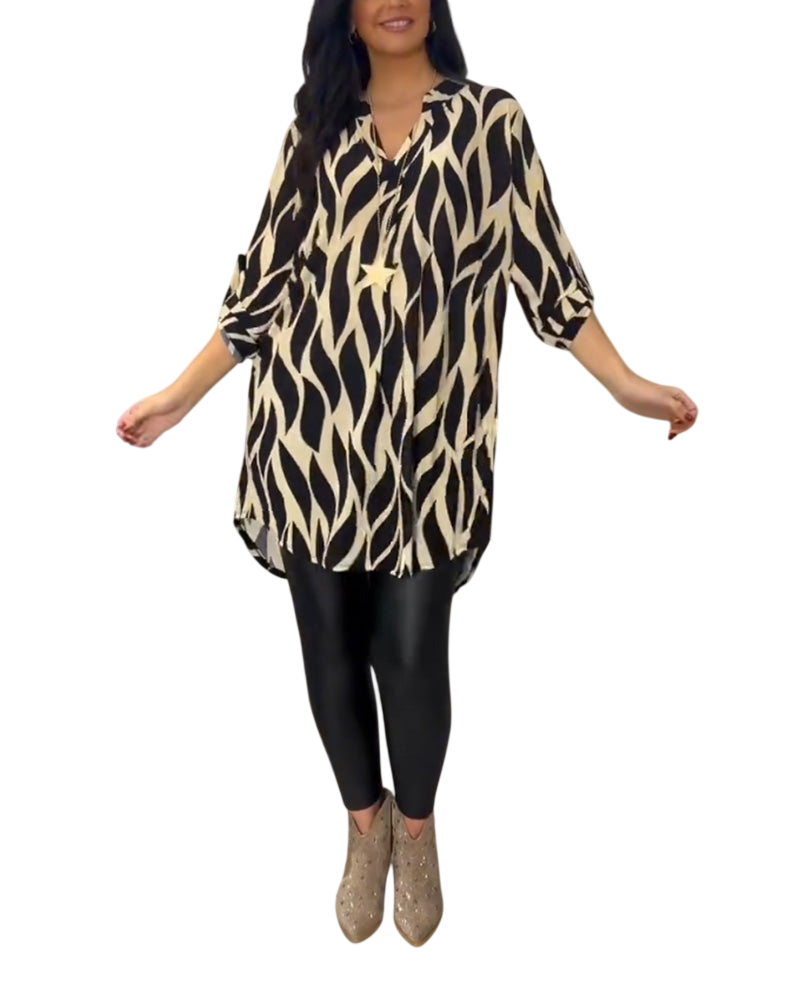 ALEXANDRA™ | Haut ample imprimé femme