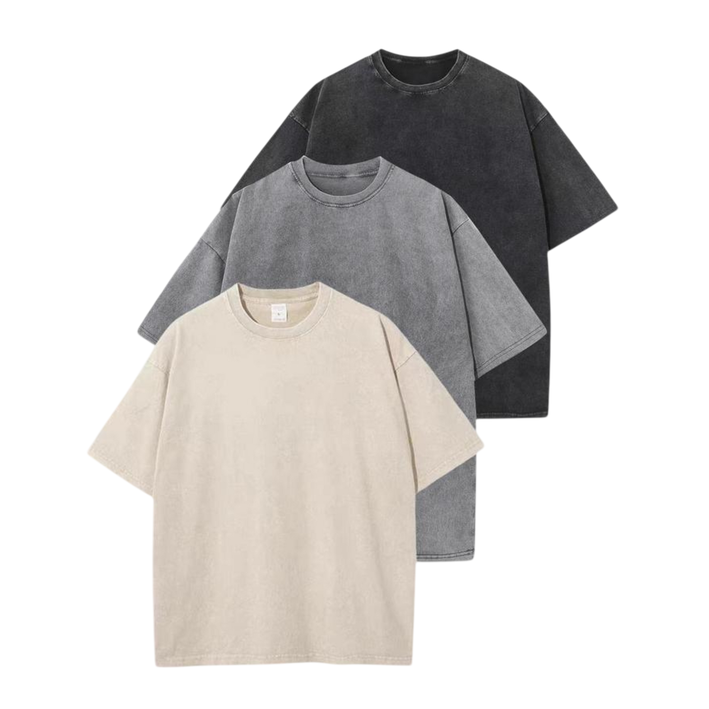 Afina™ | Women Casual Oversized Wash Crew Neck Unisex Shirt