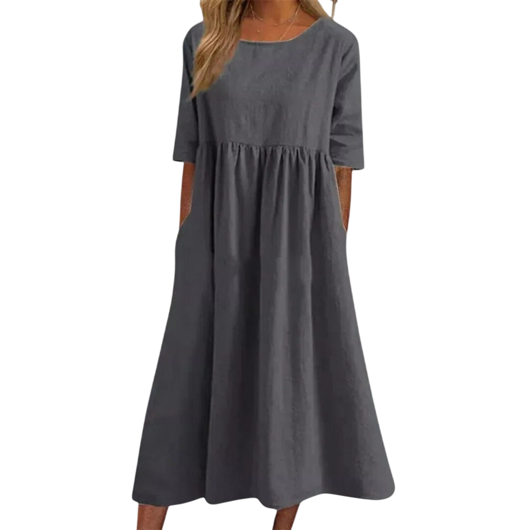 Bethany - Robe élégante à manches courtes