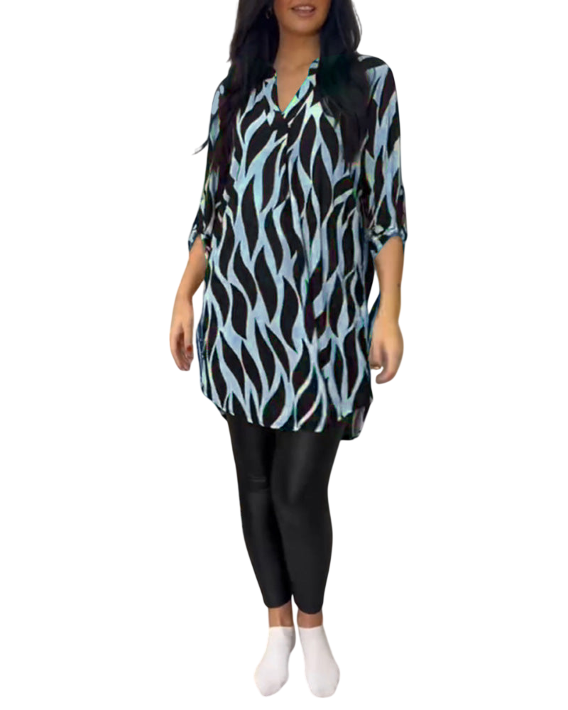 ALEXANDRA™ | Haut ample imprimé femme