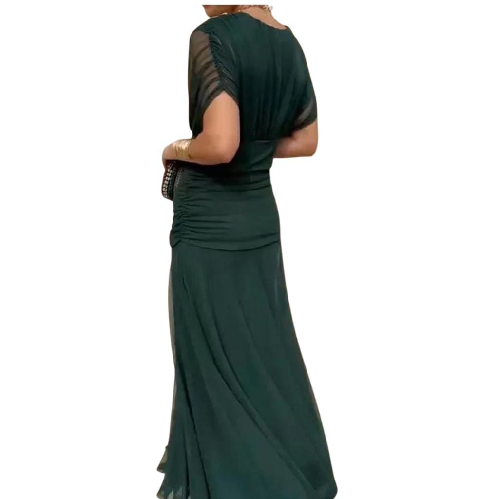 Evelyn – Robe élégante à encolure en V