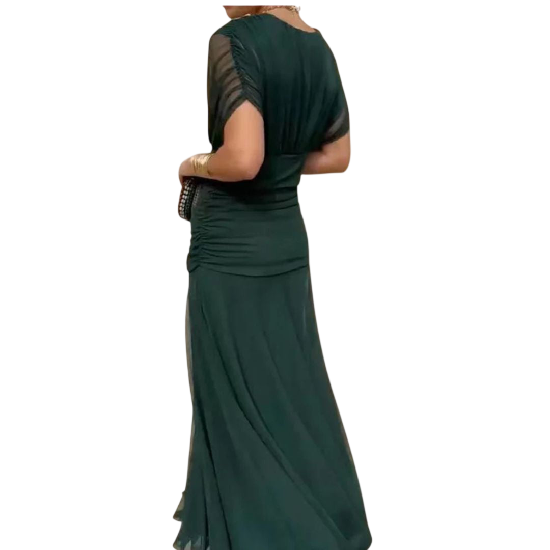Evelyn – Robe élégante à encolure en V