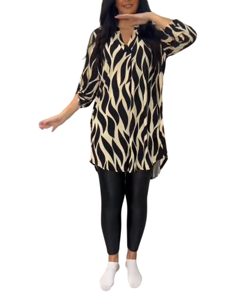 ALEXANDRA™ | Haut ample imprimé femme