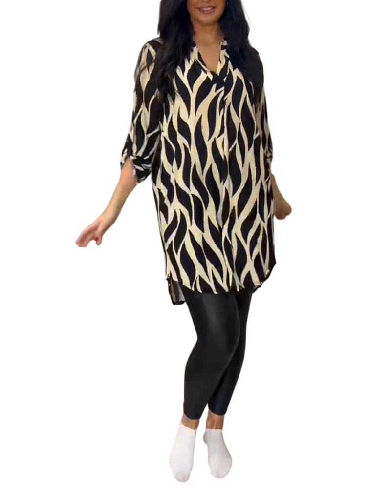 ALEXANDRA™ | Haut ample imprimé femme