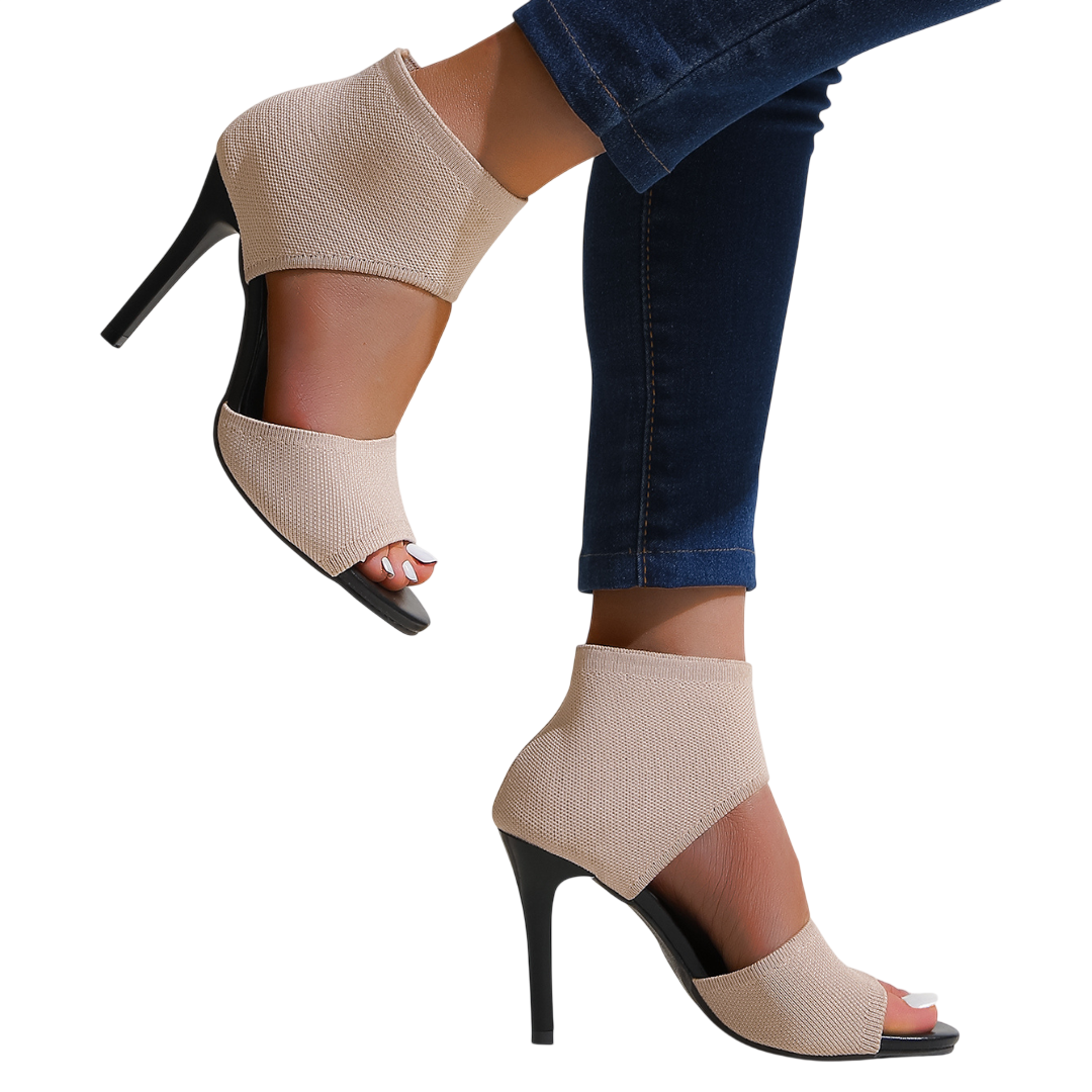 Savannah – Sandales à talons hauts en maille extensible