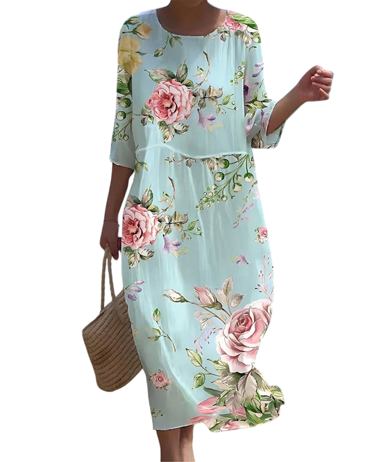 Tracy - Sunset Flower Dress