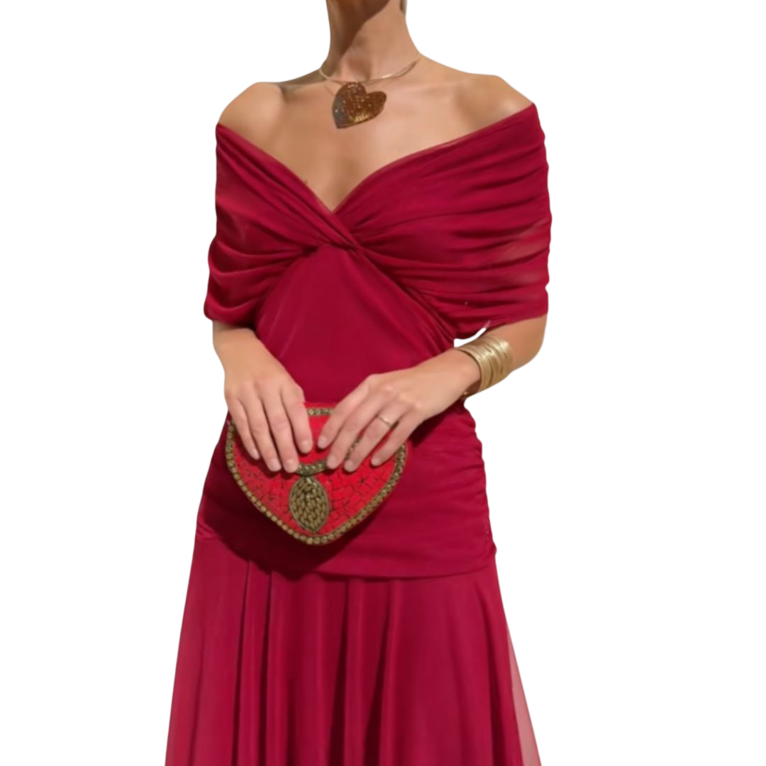 Evelyn – Robe élégante à encolure en V