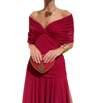 Evelyn – Elegant Dress With V-Neckline