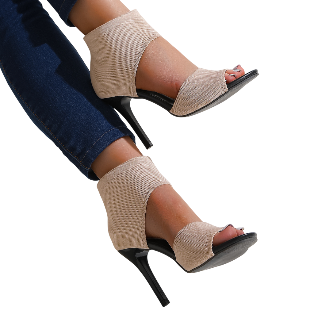 Savannah – Sandales à talons hauts en maille extensible