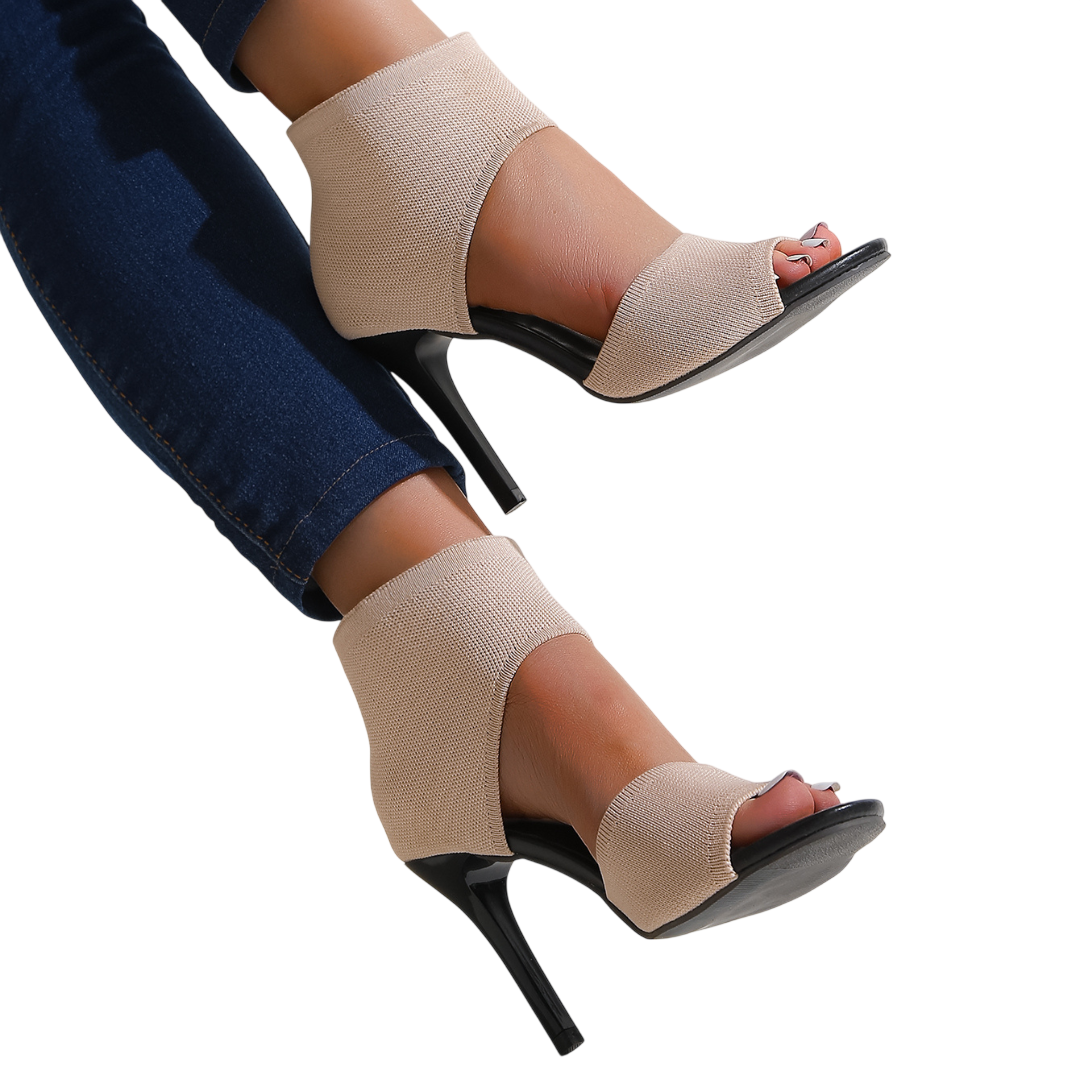 Savannah – Sandales à talons hauts en maille extensible