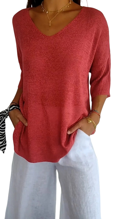 Lauren™ | Women Casual V-Neck Top