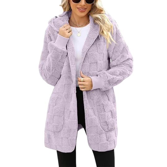 Talia – Checked Fleece Jacket