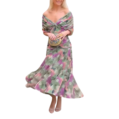 Evelyn – Elegant Dress With V-Neckline