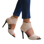Savannah – Sandales à talons hauts en maille extensible