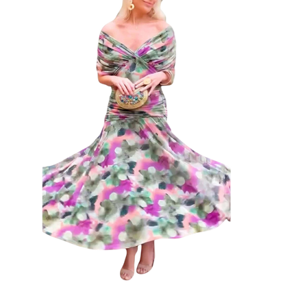 Evelyn – Elegant Dress With V-Neckline