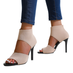 Savannah – Sandales à talons hauts en maille extensible