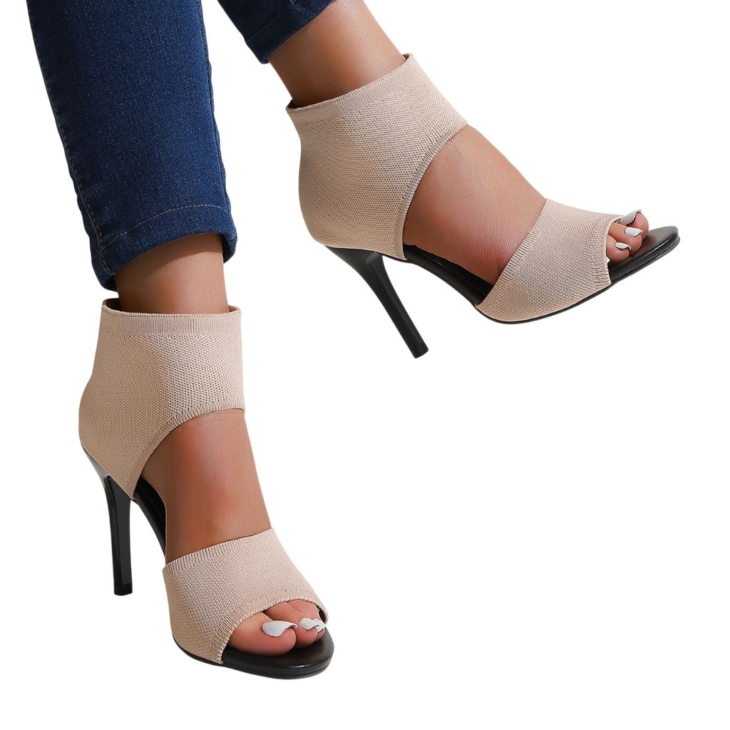 Savannah – Sandales à talons hauts en maille extensible