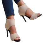 Savannah – Sandales à talons hauts en maille extensible