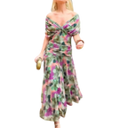 Evelyn – Robe élégante à encolure en V