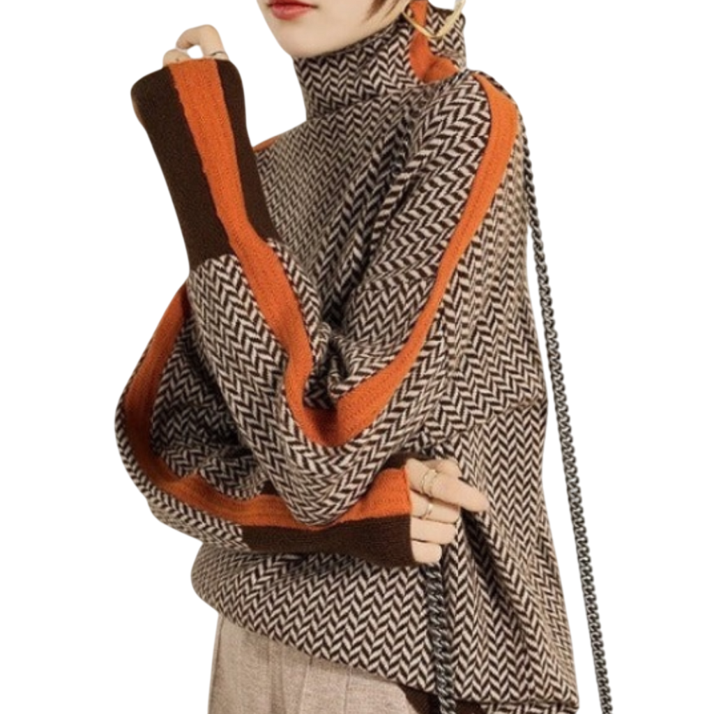 MARY – PULL COL ROULÉ ÉLÉGANT