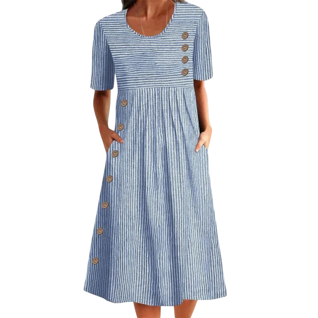 Daiby - Robe midi rayée