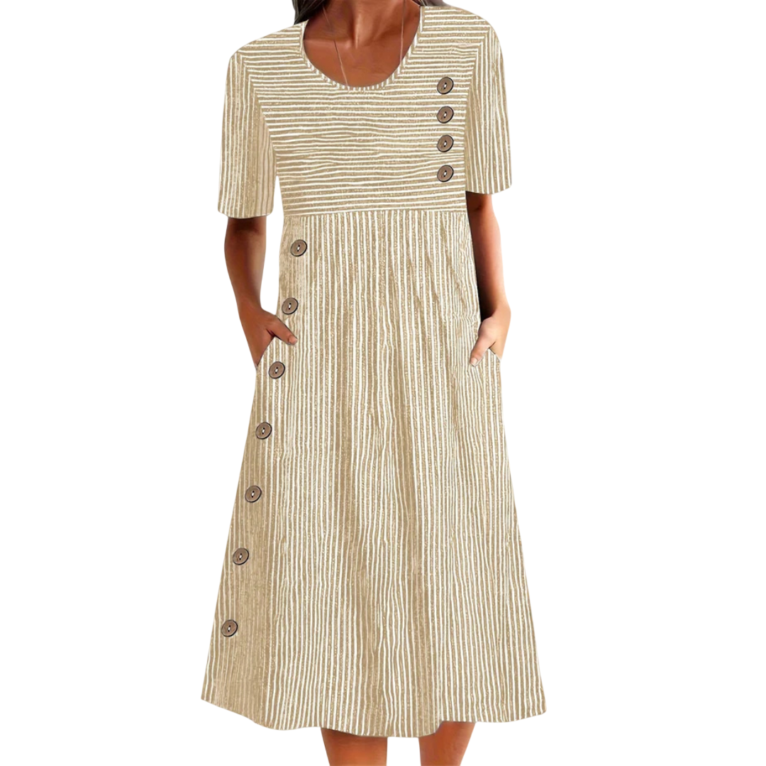Daiby - Robe midi rayée