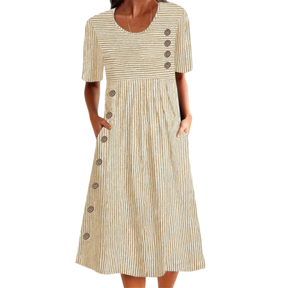 Daiby - Striped Midi Dress