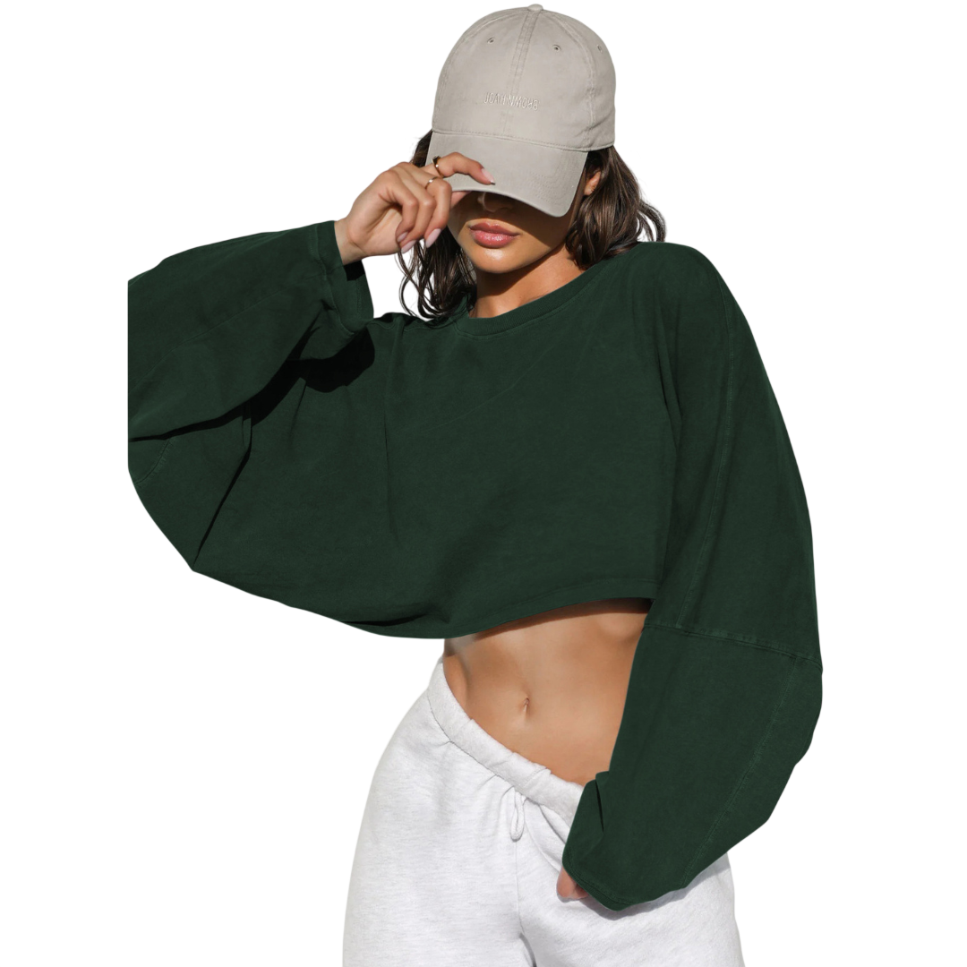 Skye™ | Women Casual Cropped Pullover Sweatshirt