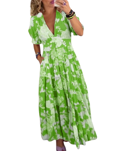 Coralina - Vibrant Floral Dress