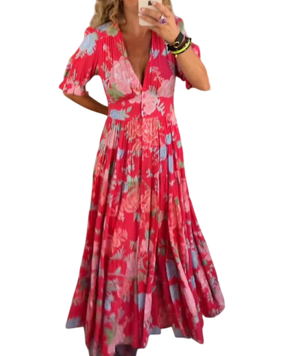 Coralina - Vibrant Floral Dress