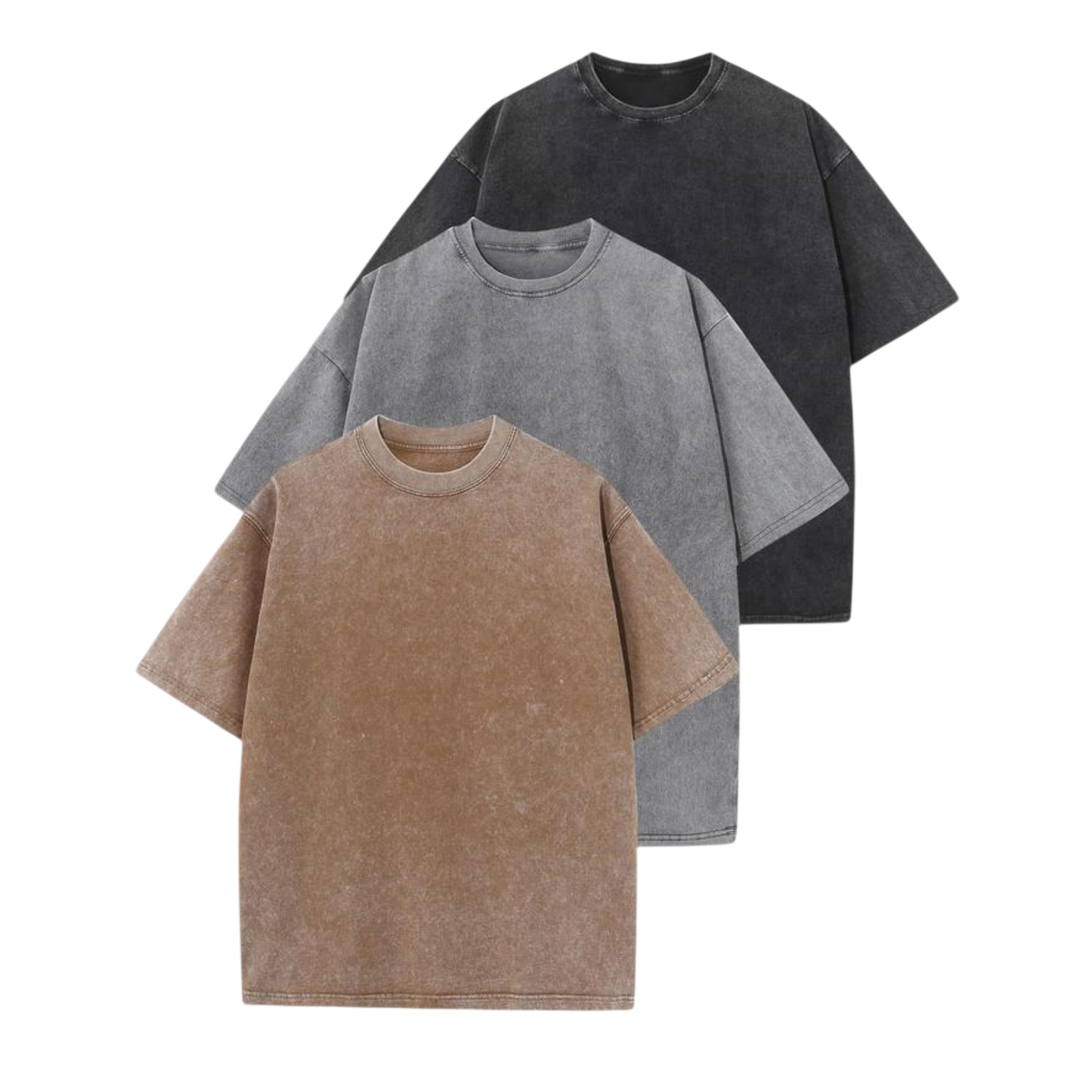 Afina™ | Women Casual Oversized Wash Crew Neck Unisex Shirt
