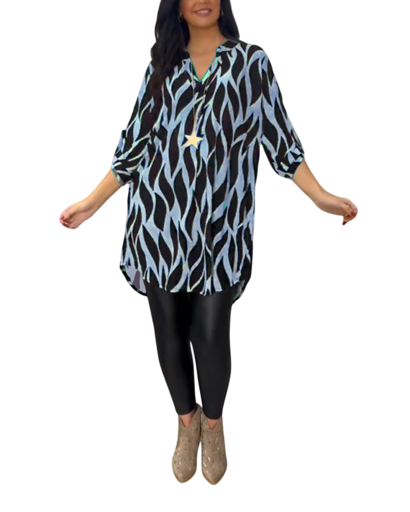 ALEXANDRA™ | Haut ample imprimé femme