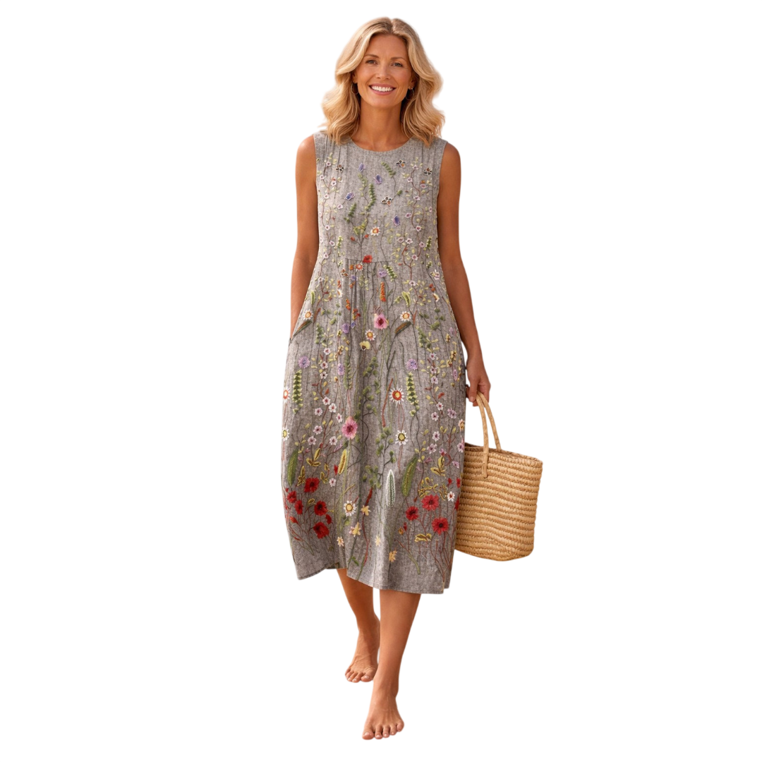 Cara | Robe midi Wildflower