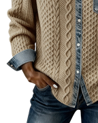 Jane | Chemise en denim patchwork doux
