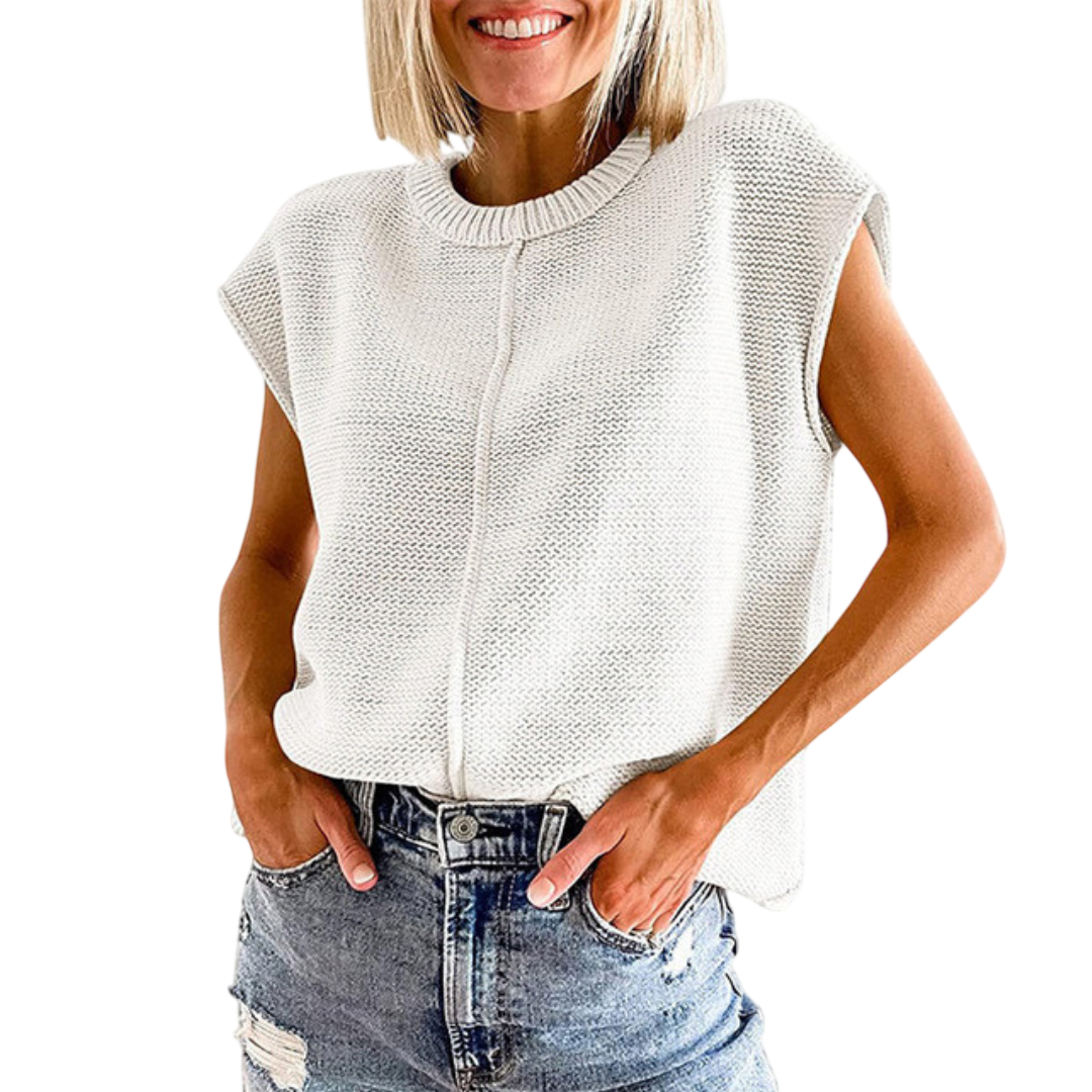 Maisie™ | Casual Minimalist Crewneck Sleeveless Top