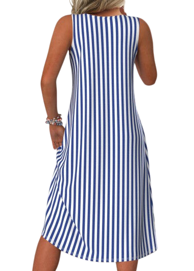 Nyla – Robe midi rayée