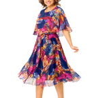 BARBARA | Robe en mousseline grande taille confortable
