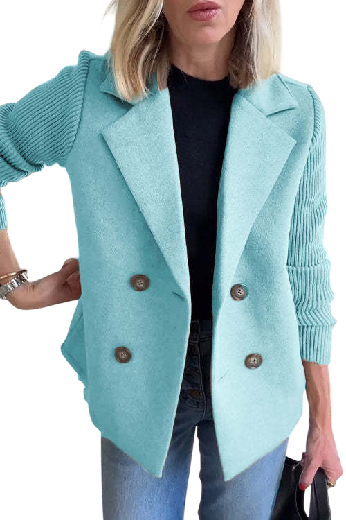 Elena™ | Manteau de printemps rayonnant avec manches en tricot