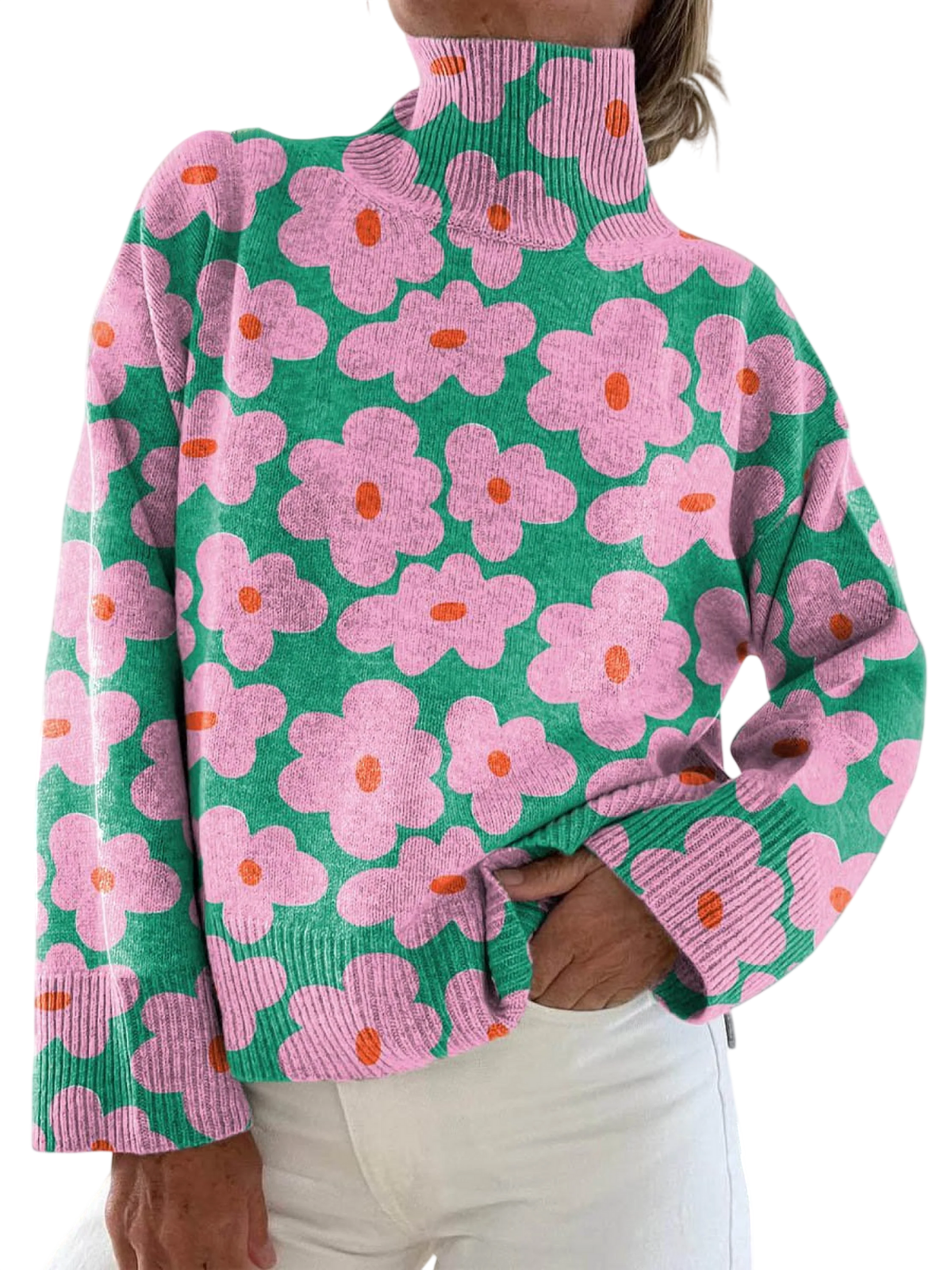 Aspen | Floral Knit Sweater