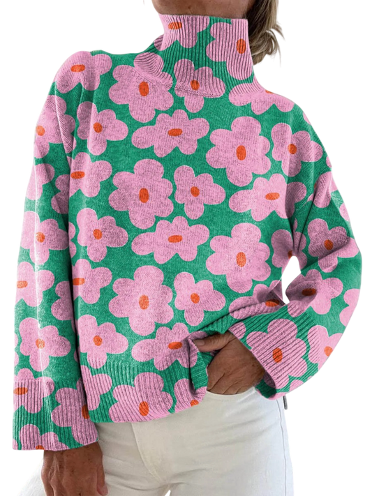 Aspen | Floral Knit Sweater