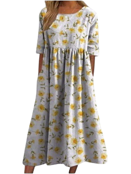 Lynley - Robe midi décontractée