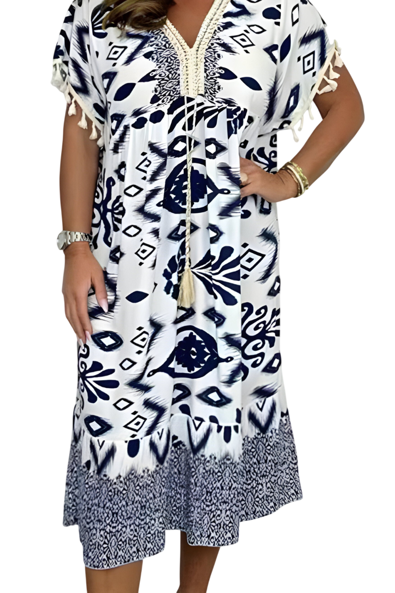 Elodie - Robe midi décontractée confortable