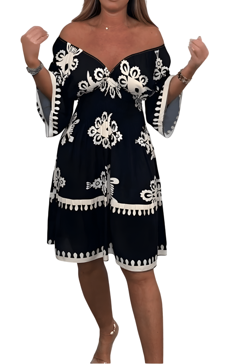 Mila - Robe Flatteuse Longueur Genou