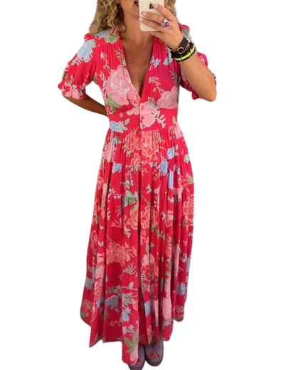 Coralina - Vibrant Floral Dress