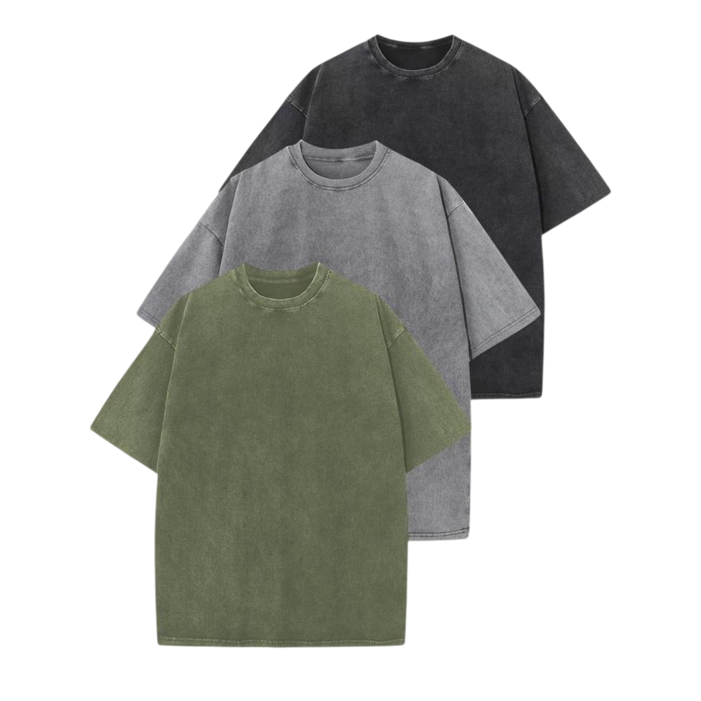 Afina™ | Women Casual Oversized Wash Crew Neck Unisex Shirt