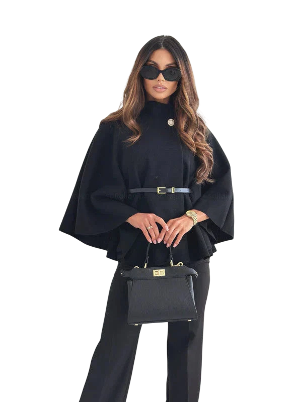Lea - Veste élégante ceinturée à motif papillon