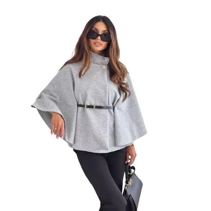 Lea - Elegant Jacket with Belt and Butterfly Design
