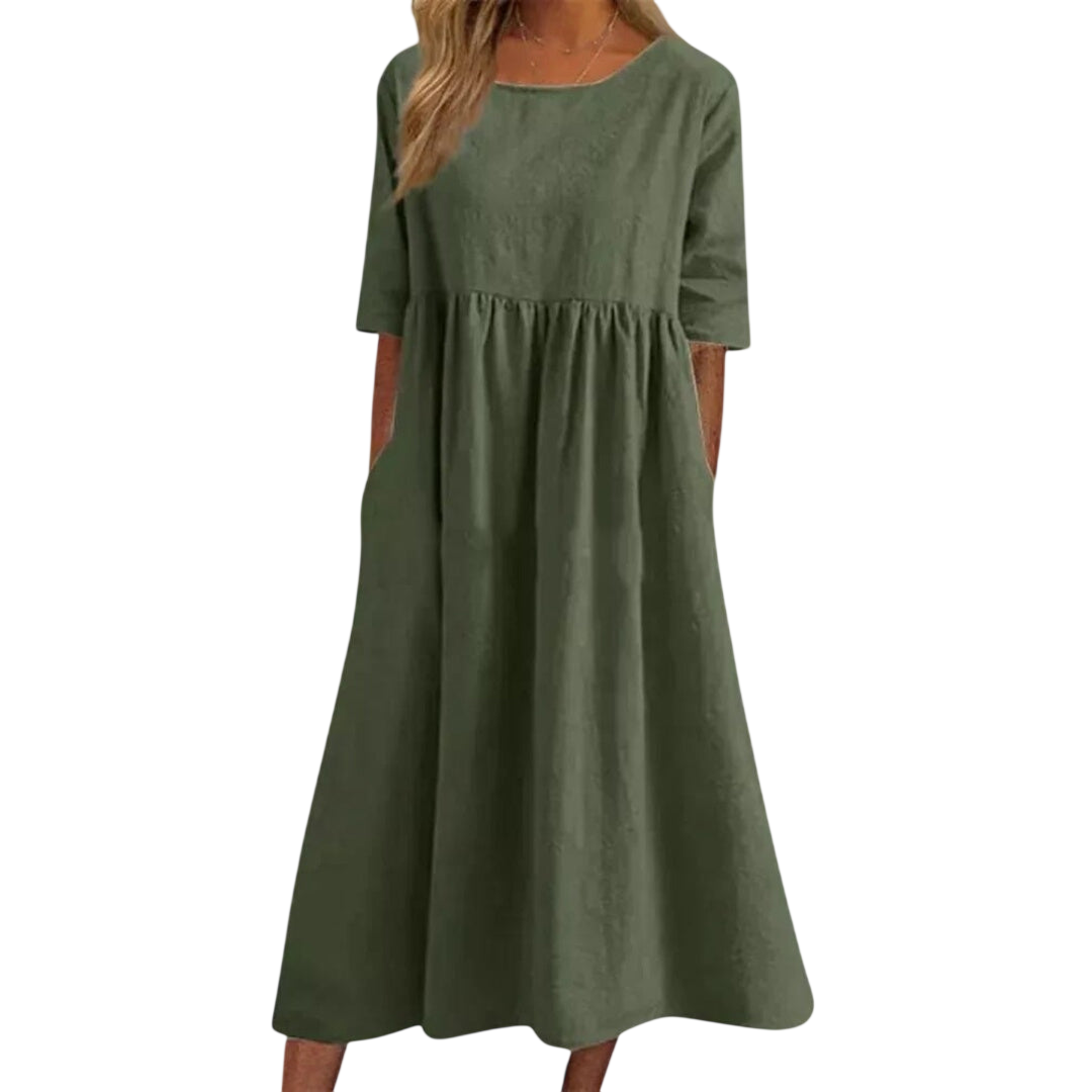 Bethany - Robe élégante à manches courtes